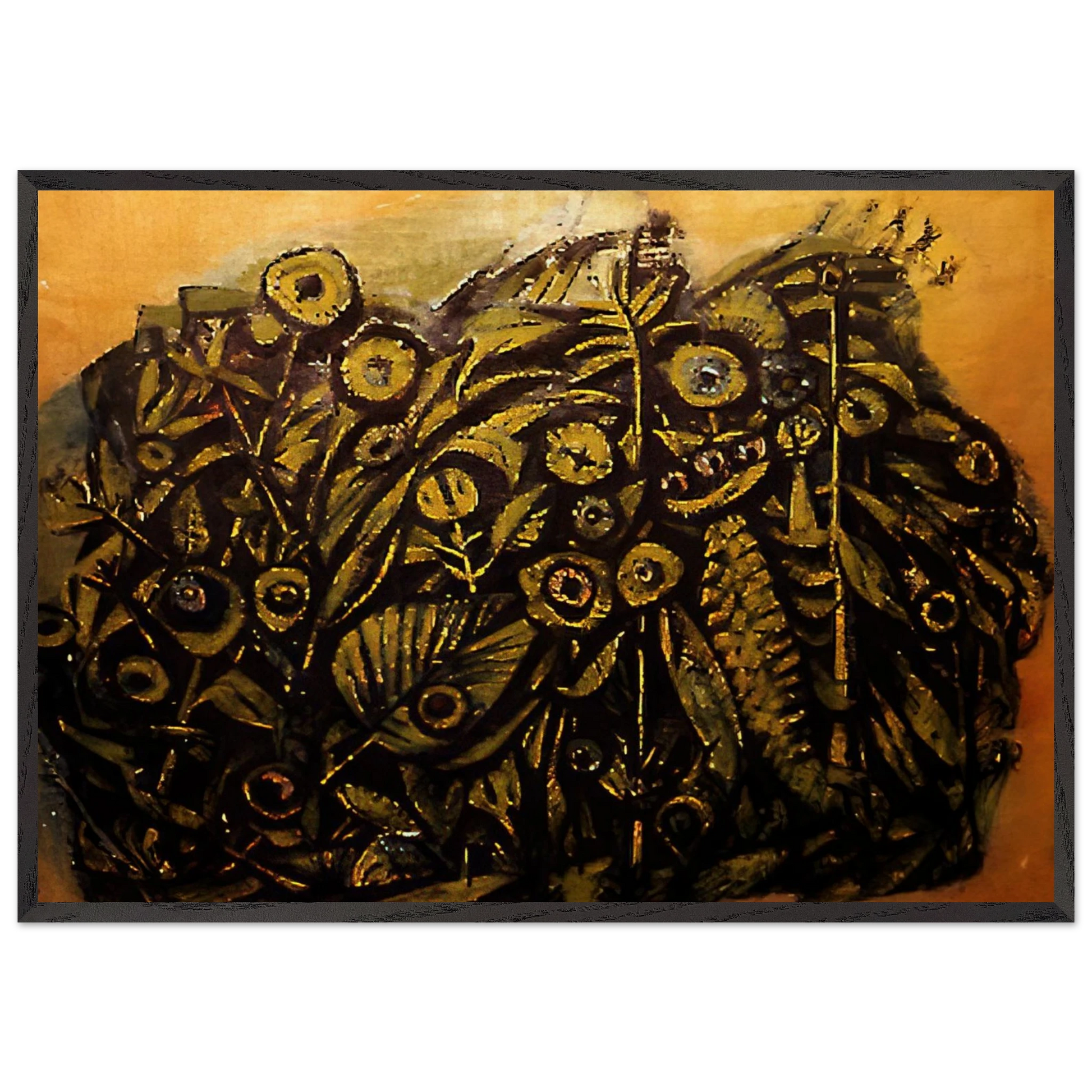 Untitled - 1945 N1 - Edward Corbett Framed Art Print – Black Wooden Frame - Default Title - -Framed Art Print