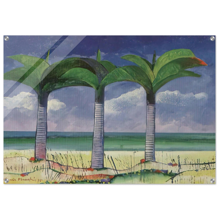 Praia com Três Coqueiros - 1995 - Aldemir Martins Acrylic Print - 70x100 cm / 28x40″ inches
