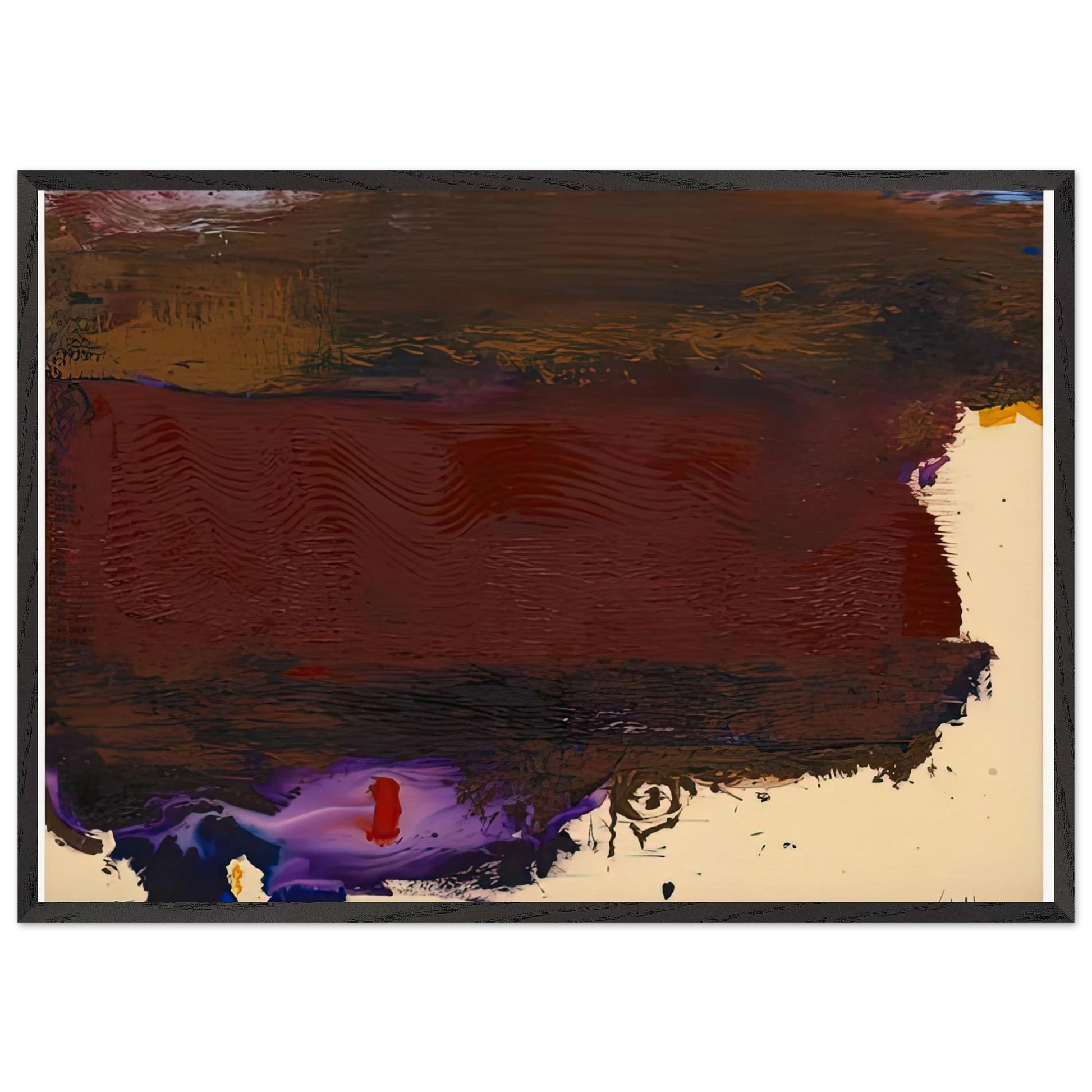 Requiem 1992- - Helen Frankenthaler Framed Art Print – Black Wooden Frame - Default Title - -Framed Art Print