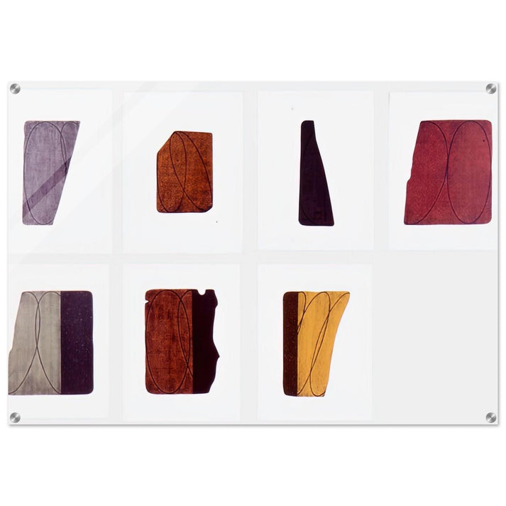 FRAGMENTS I VII 1998 - Robert Mangold Acrylic Print - 70x100 cm / 28x40″ inches