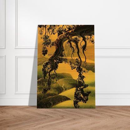 Yorktown Branch - Eyvind Earle Brushed Aluminum Print - 70x100 cm / 28x40 inches | Eyvind Earle Aluminum Print | Eyvind Earle Prints