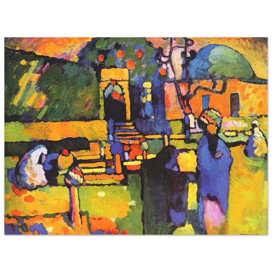 Wassily Kandinsky - ARABS I CEMETERY 1909 Fine Art Poster - Default Title