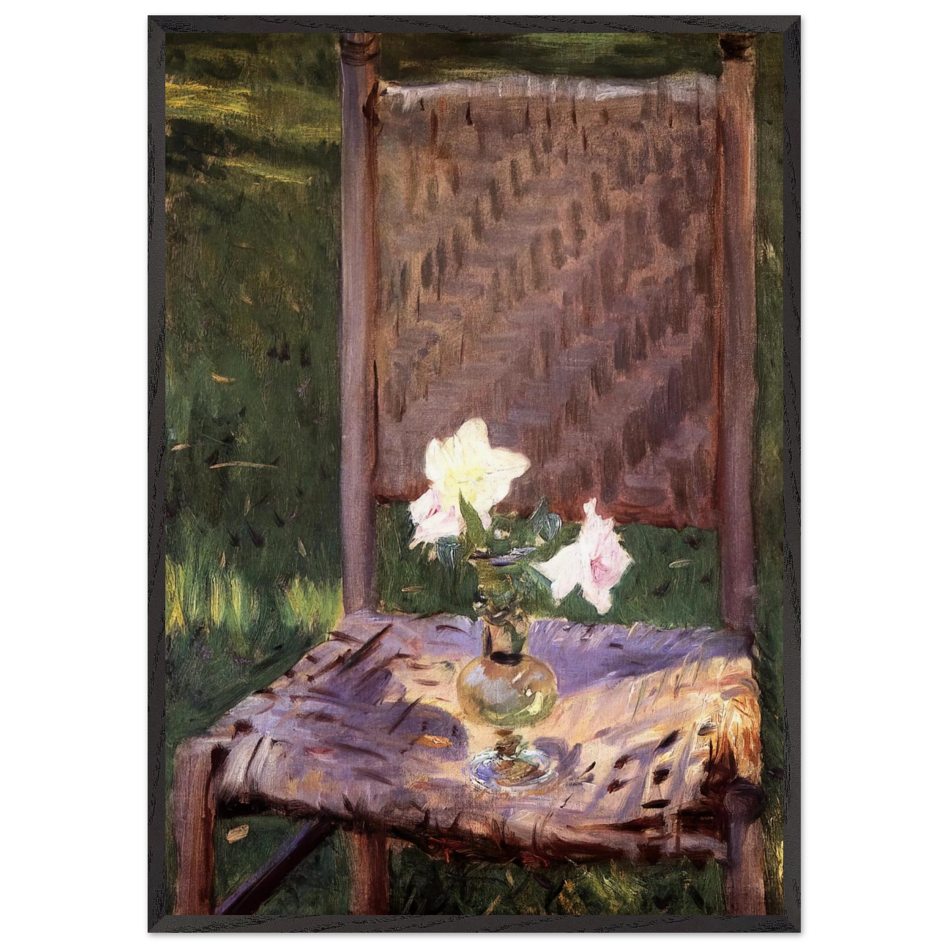 The Old Chair - John Singer Sargent Framed Art Print – Black Wooden Frame - Default Title - -Framed Art Print