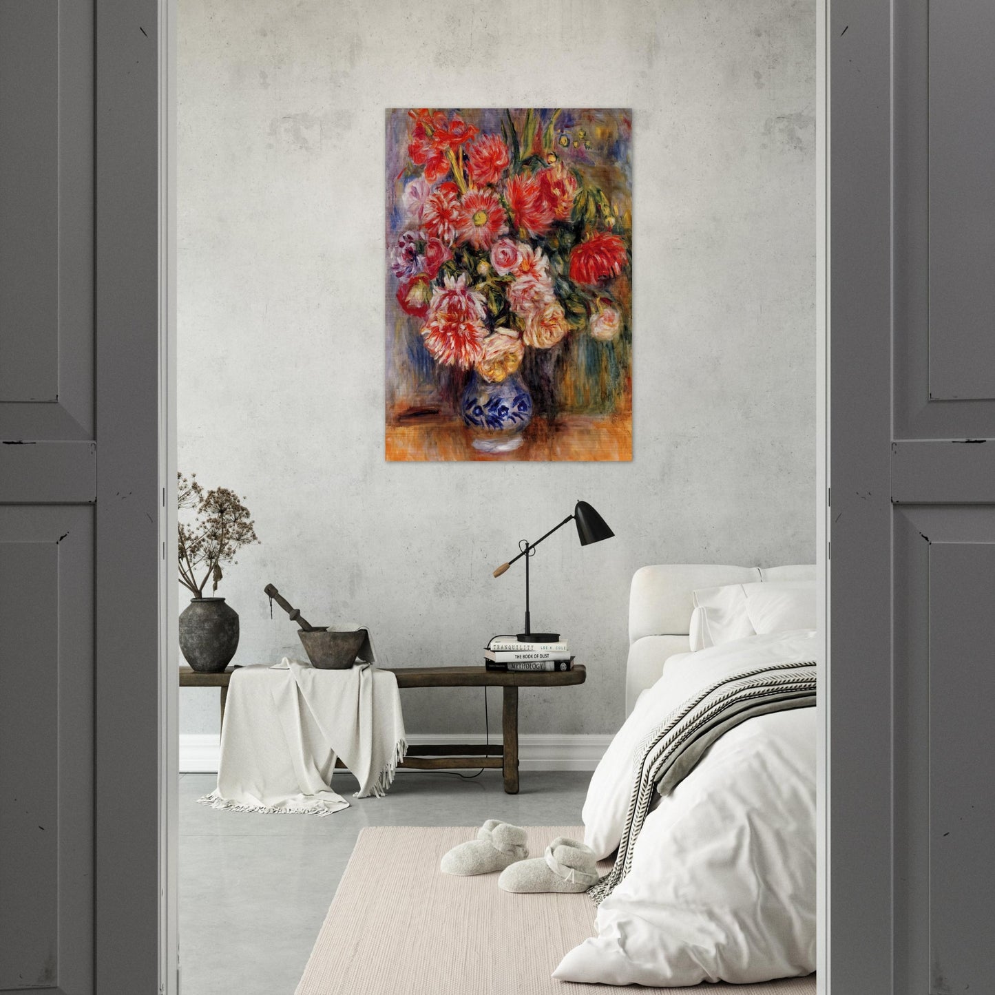 Bouquet - Pierre-Auguste Renoir Brushed Aluminum Print - 70x100 cm / 28x40 inches | Pierre-Auguste Renoir Aluminum Print | Pierre-Auguste Renoir Prints
