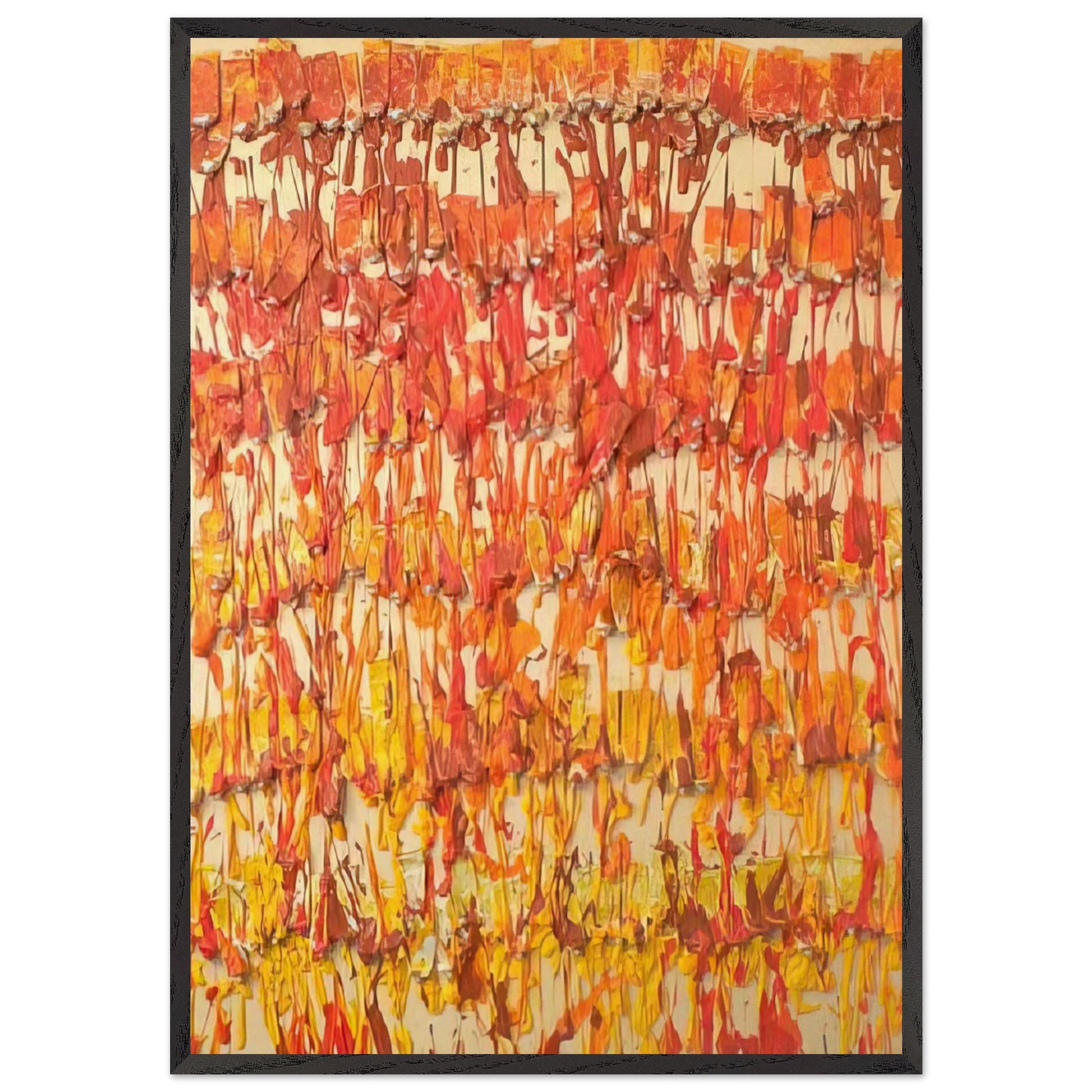 Dirty Painting - 1989 - Arman Framed Art Print – Black Wooden Frame - Default Title - -Framed Art Print