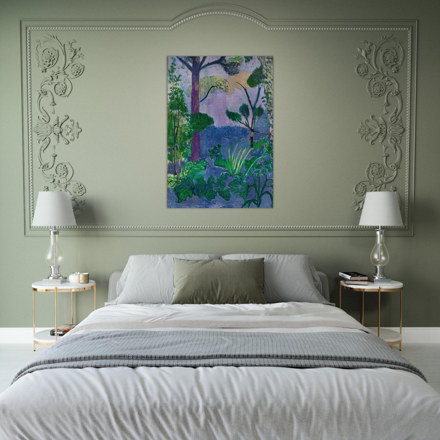 ACANTHUS MOROCCAN LANDSCAPE 1912 - Henri Matisse Brushed Aluminum Print - 70x100 cm / 28x40 inches | Henri Matisse Aluminum Print | Henri Matisse Prints