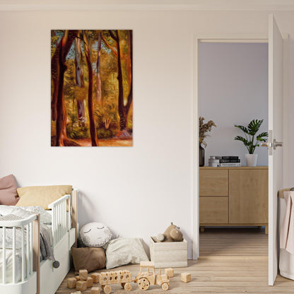 LANDSCAPE OF CASCINE - Giorgio de Chirico Brushed Aluminum Print - 70x100 cm / 28x40 inches | Giorgio de Chirico Aluminum Print | Giorgio de Chirico Prints