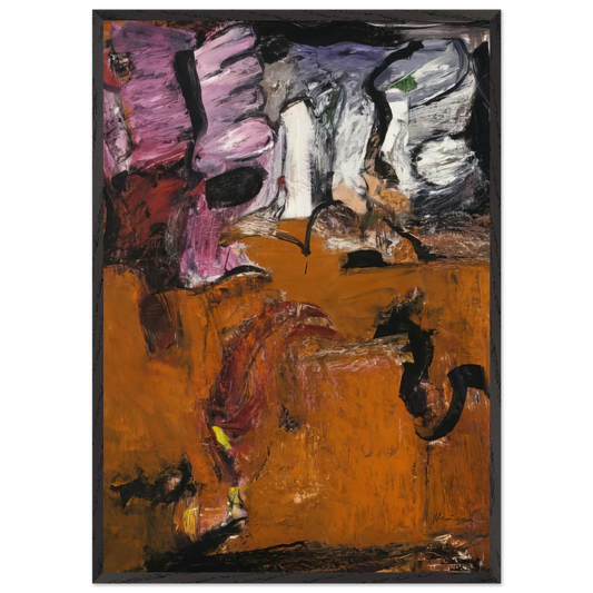 PALLAS ATHENA EARTH 1961 - Grace Hartigan Framed Art Print – Black Wooden Frame - Default Title - -Framed Art Print