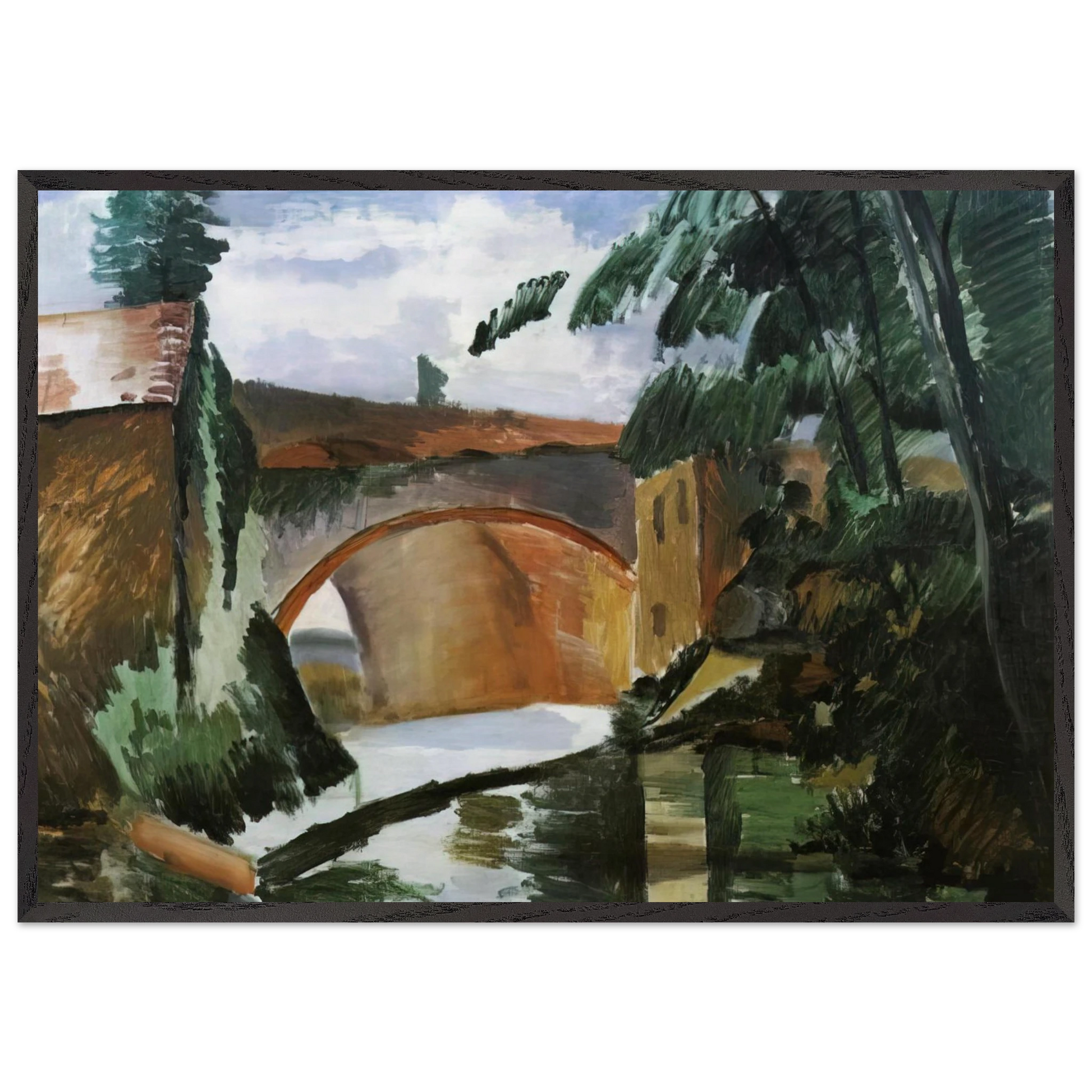THE RIVER 1912 - Andre Derain Framed Art Print – Black Wooden Frame - Default Title - -Framed Art Print