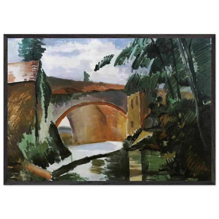 THE RIVER 1912 - Andre Derain 70x100 cm / 28x40 inches Framed Art Print – Black Wooden Frame