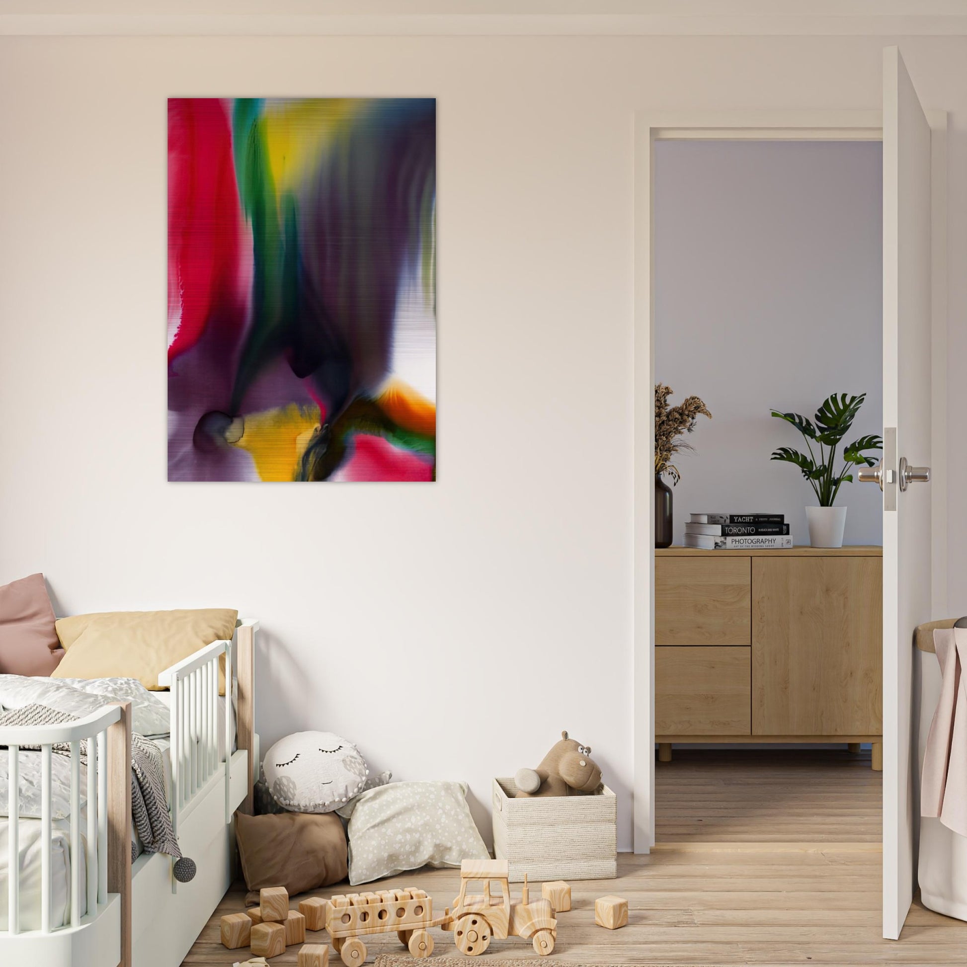 Phenomena Agate Bridge - 1978 - Paul Jenkins Brushed Aluminum Print - 70x100 cm / 28x40 inches | Paul Jenkins Aluminum Print | Paul Jenkins Prints