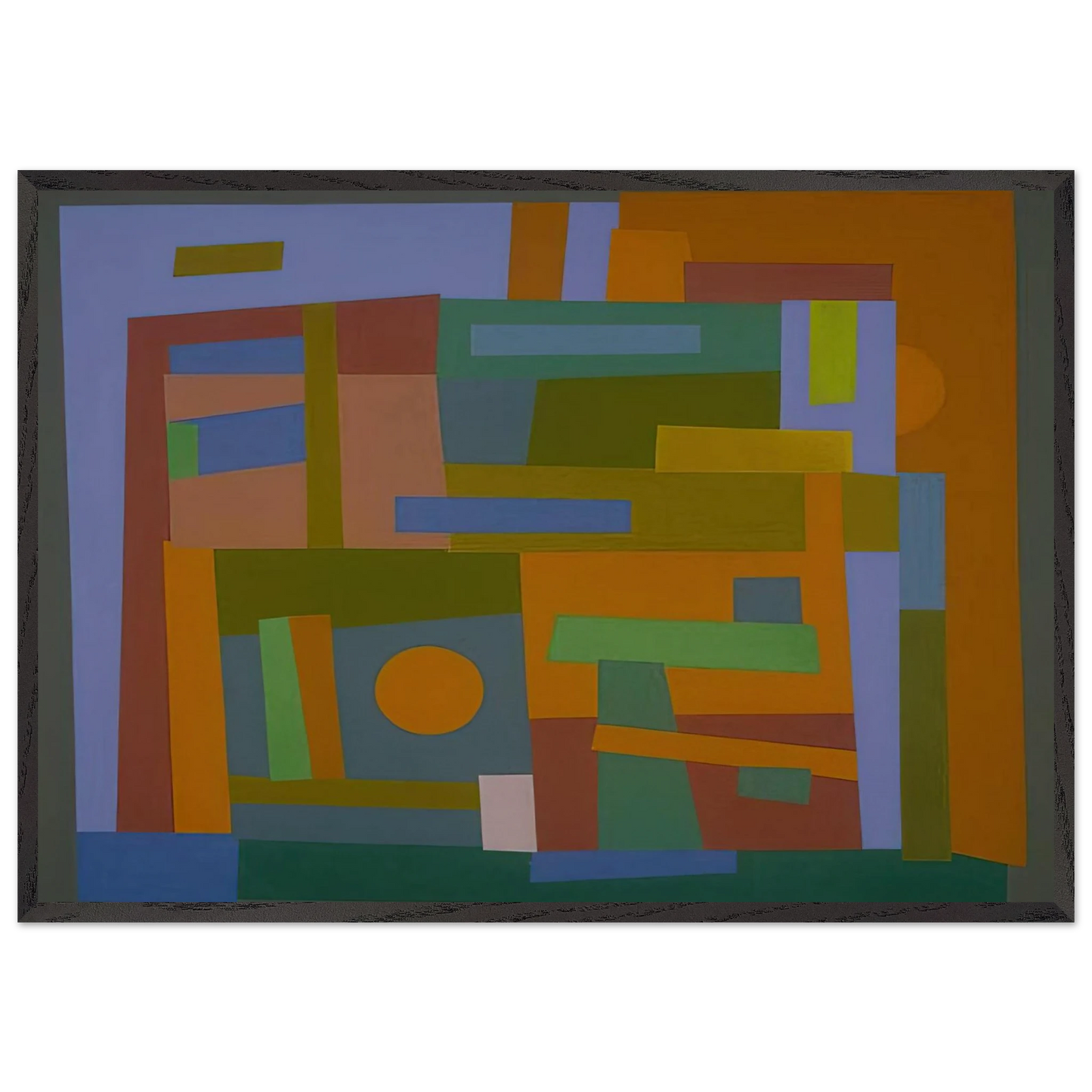 Number 30 - 1938 - Ad Reinhardt Framed Art Print – Black Wooden Frame - Default Title - -Framed Art Print