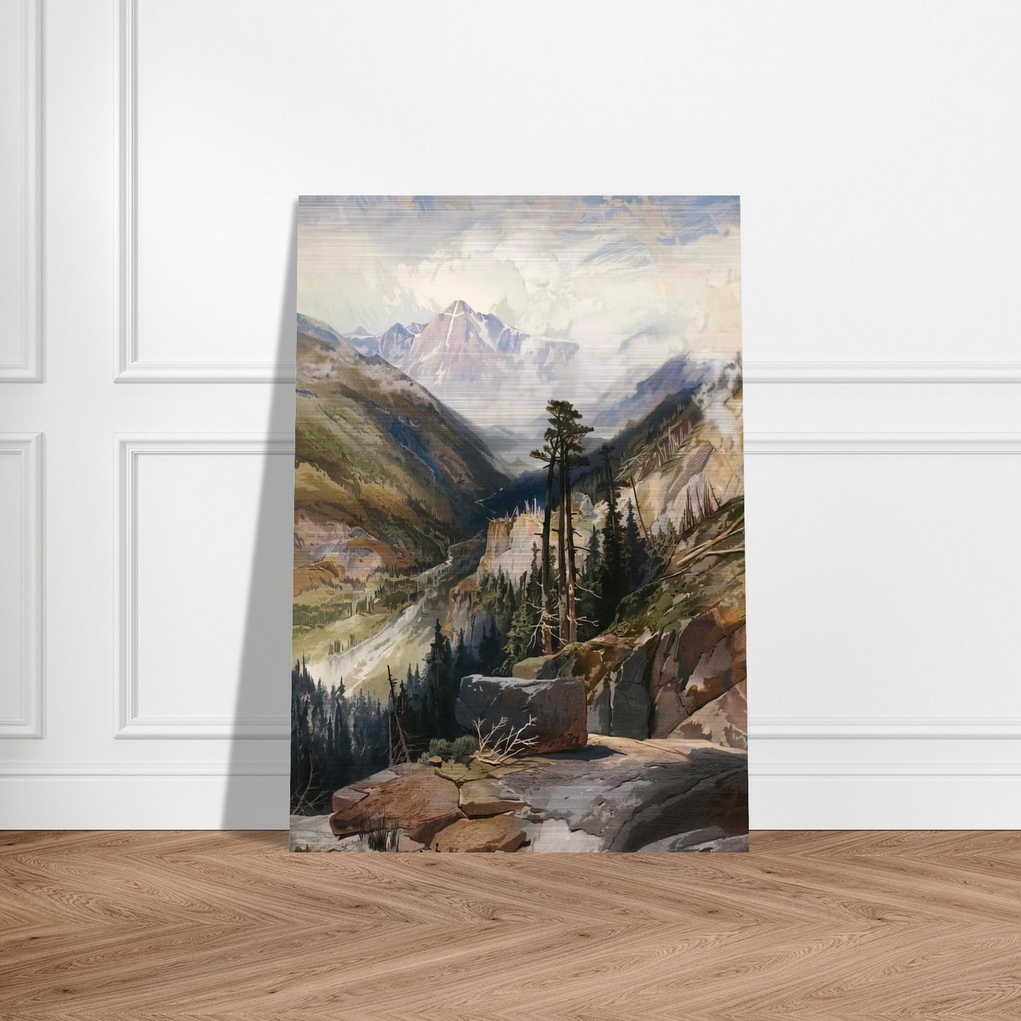The Mountain of the Holy Cross Colorado - Thomas Moran Brushed Aluminum Print - 70x100 cm / 28x40 inches | Thomas Moran Aluminum Print | Thomas Moran Prints