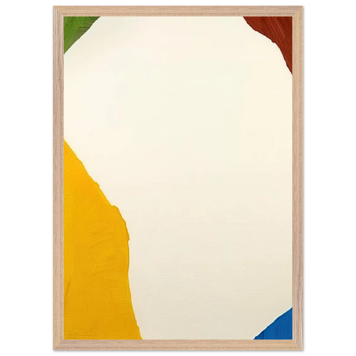Helen Frankenthaler - Wind Directions - 1970 Wall art - 13x18 cm / 5x7 inches - Premium Wooden Framed Poster With Fine Art Paper - Black frame