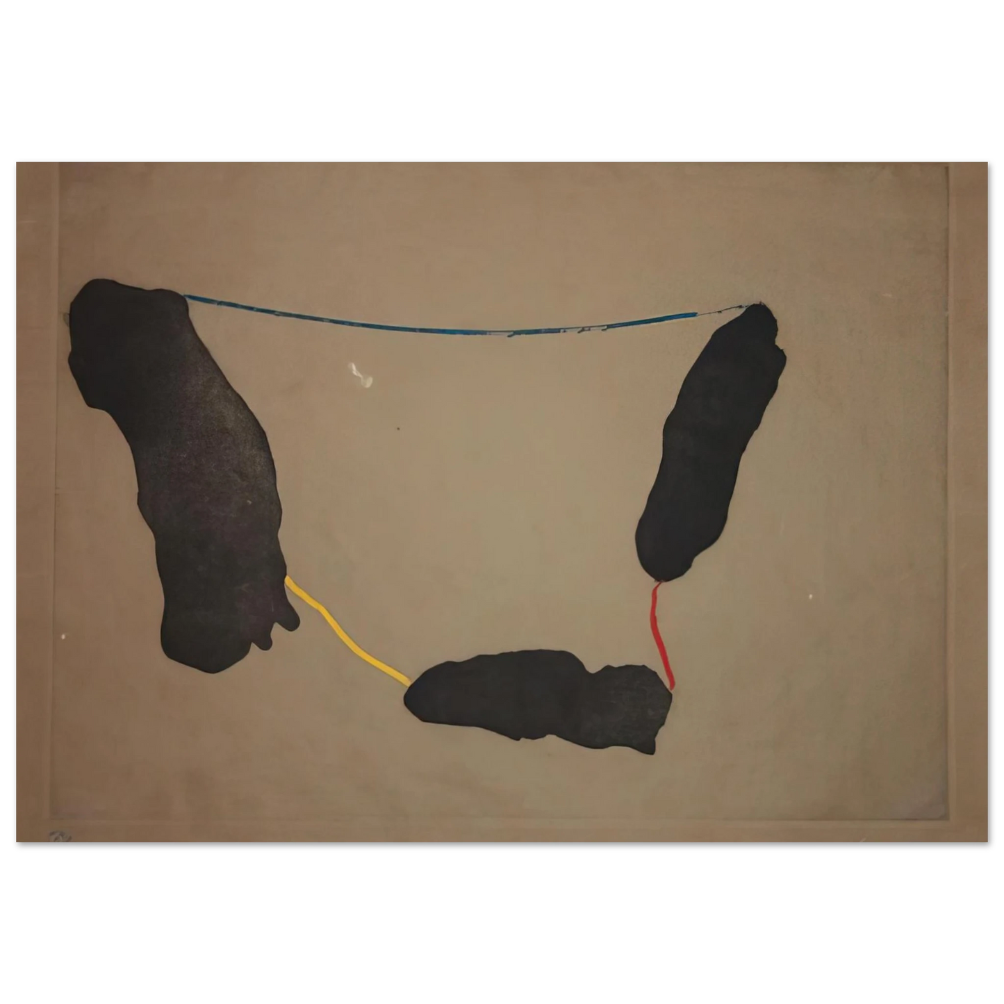 Helen Frankenthaler - Connected By Joy - 1973 Wall art - 13x18 cm / 5x7 inches - Fine Art Poster - -