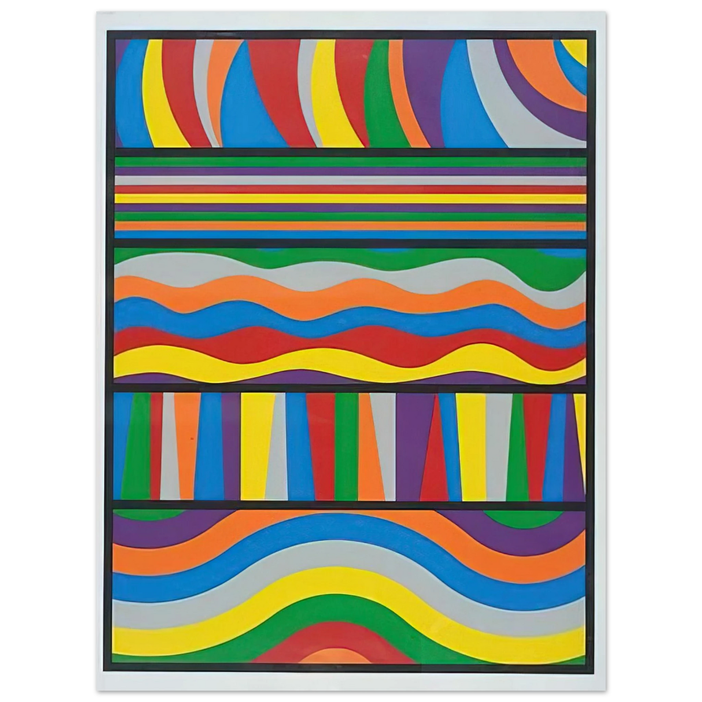Sol LeWitt - Linear Composition Fine Art Poster - Default Title