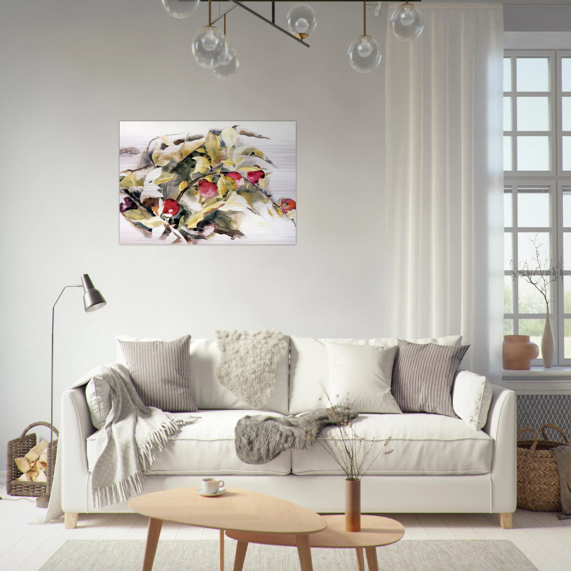 Plums - 1925 - Charles Demuth Brushed Aluminum Print - 70x100 cm / 28x40 inches | Charles Demuth Aluminum Print | Charles Demuth Prints