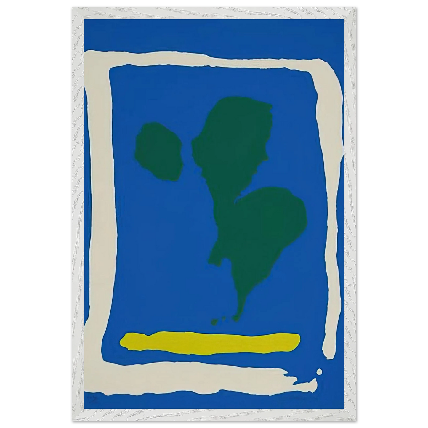 Helen Frankenthaler - Air Frame - 1965 Wall art - A3 (29.7 x 42  cm) - Premium Wooden Framed Poster With Fine Art Paper - Wood frame
