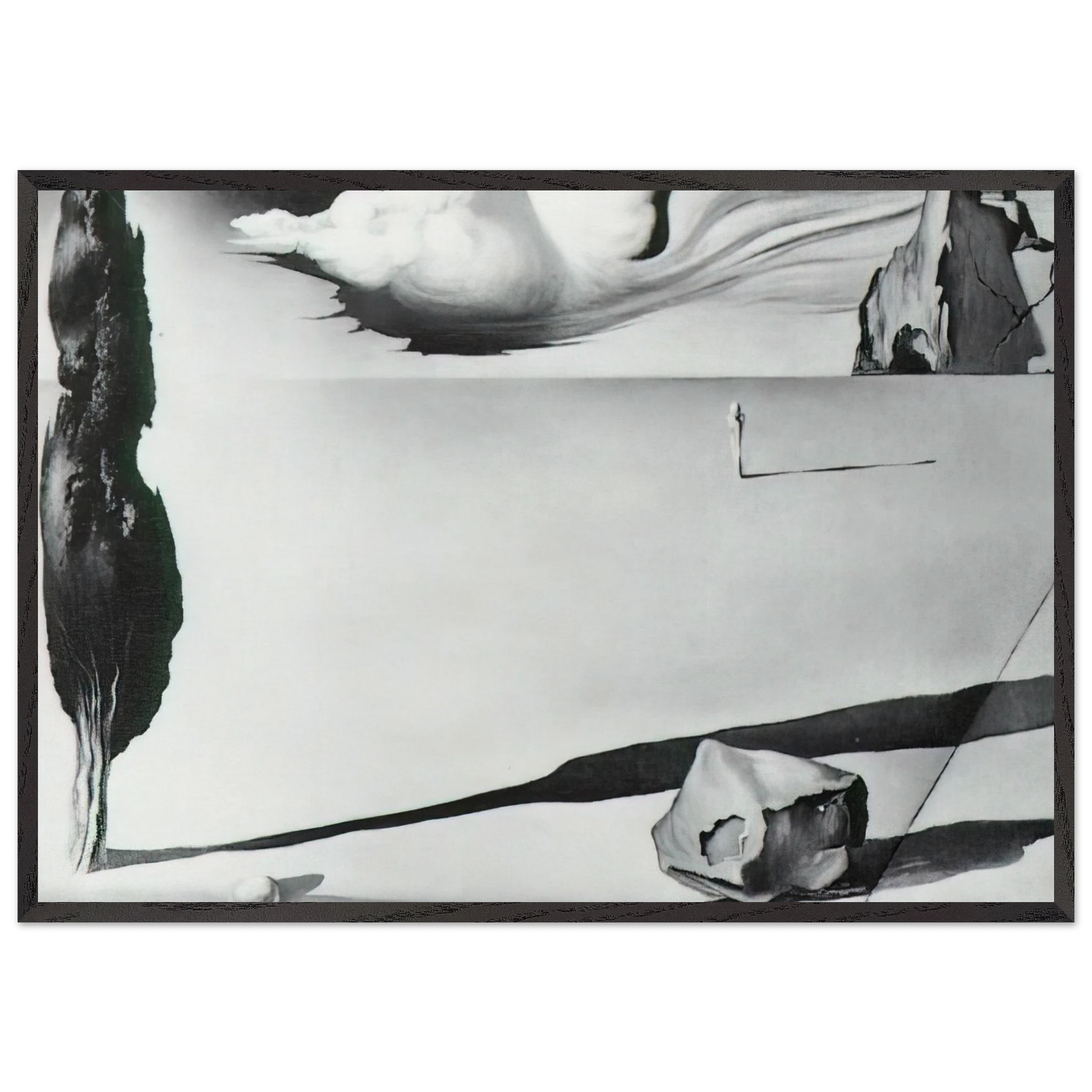 DESIGN FOR THE SET OF THE FILM SPELLBOUND - Salvador Dali Framed Art Print – Black Wooden Frame - Default Title - -Framed Art Print