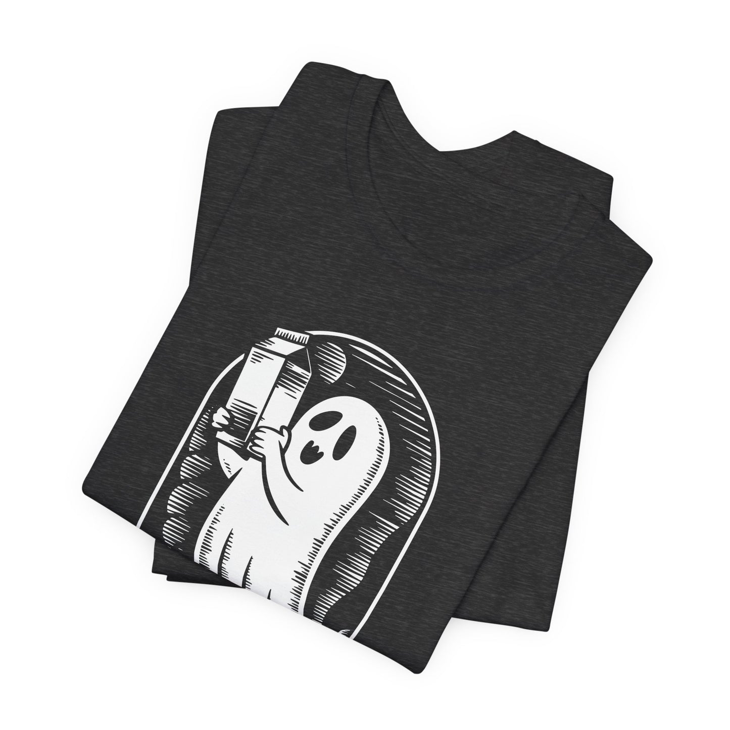 just a dad who always came back with milk halloween T-shirt - Maglietta Unisex in Jersey a Maniche Corte