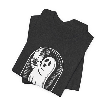 just a dad who always came back with milk halloween T-shirt - Maglietta Unisex in Jersey a Maniche Corte