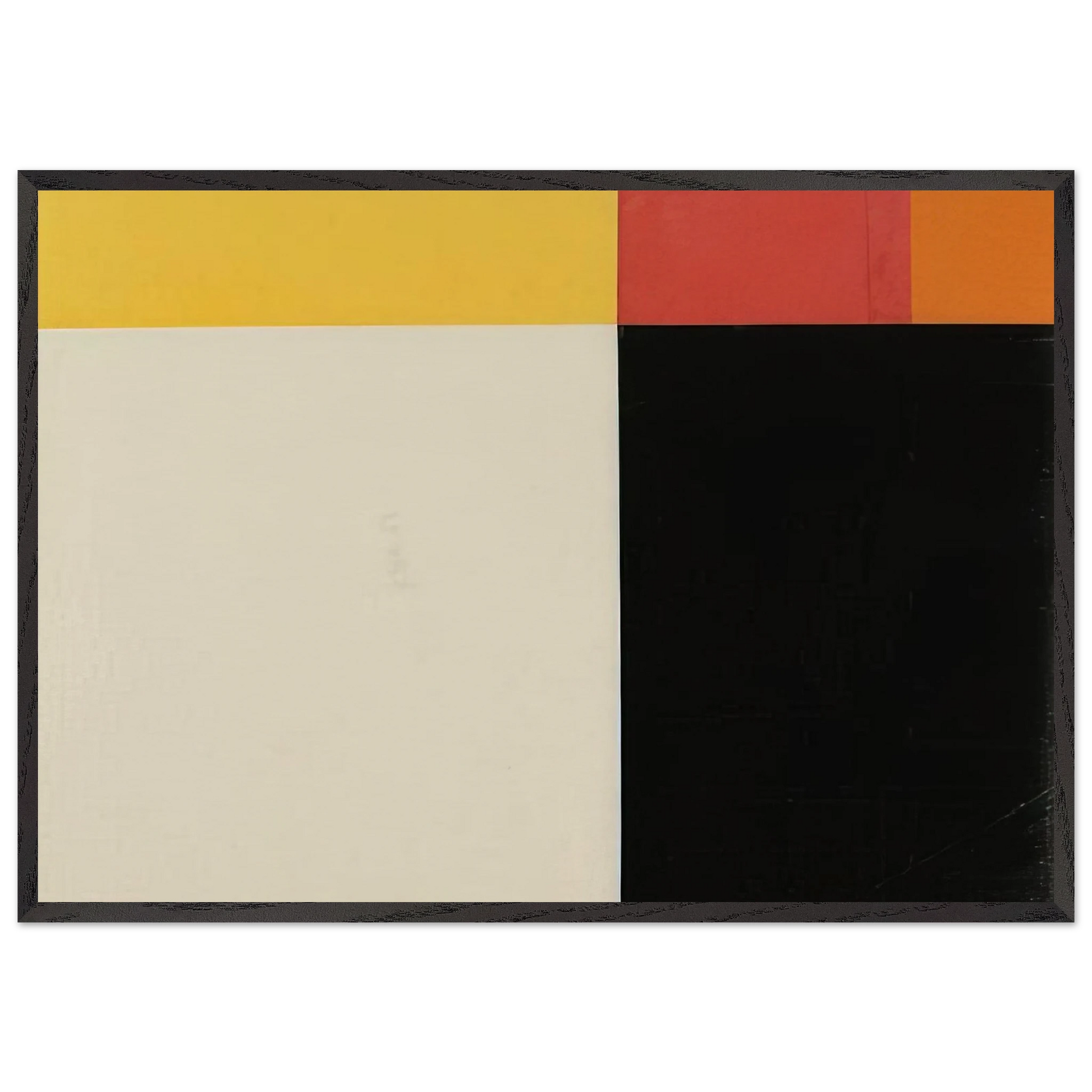 Study for Tiger - Ellsworth Kelly Framed Art Print – Black Wooden Frame - Default Title - -Framed Art Print