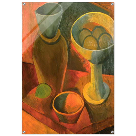 Jug and fruit dish - Pablo Picasso Acrylic Print - 70x100 cm / 28x40″ inches