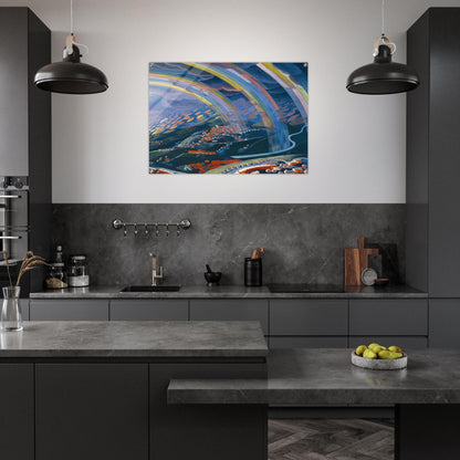 The Miracle of Light While Flying - 1931 - Gerardo Dottori Acrylic Print - 70x100 cm / 28x40″ inches | Gerardo Dottori Wall Art | Gerardo Dottori Prints