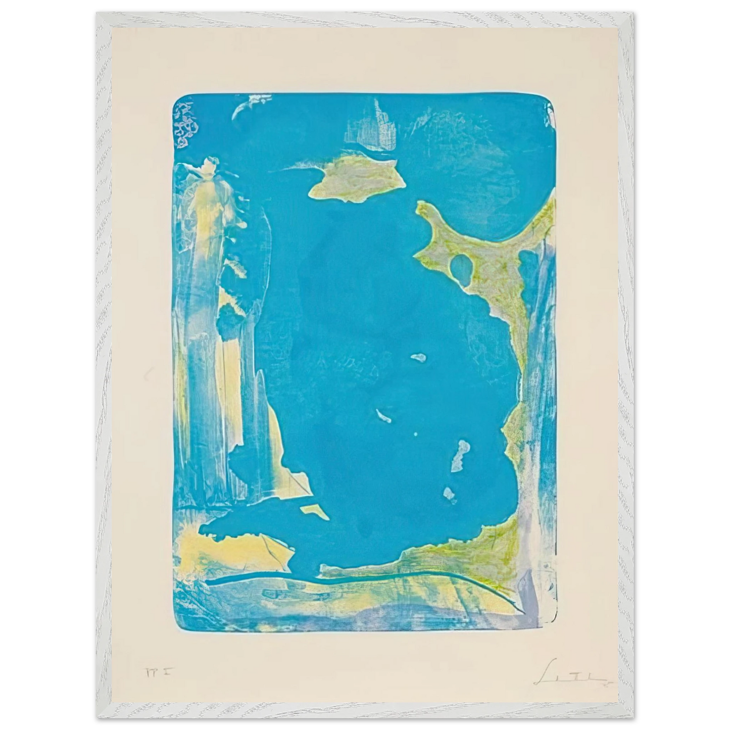 Helen Frankenthaler - Reflections IV - 1995 Wall art - 30x45 cm / 12x18 Inches - Fine Art Poster - -
