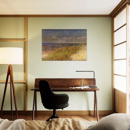THE DUNES ZWIN KNOKKE 1887 - Theo van Rysselberghe Brushed Aluminum Print - 70x100 cm / 28x40 inches | Theo van Rysselberghe Aluminum Print | Theo van Rysselberghe Prints