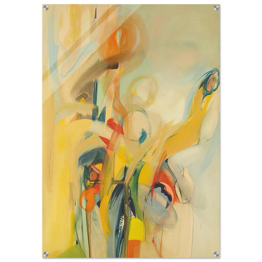 Down to Earth - 1959 - Miriam Schapiro Acrylic Print - 70x100 cm / 28x40″ inches | Miriam Schapiro Wall Art | Miriam Schapiro Prints