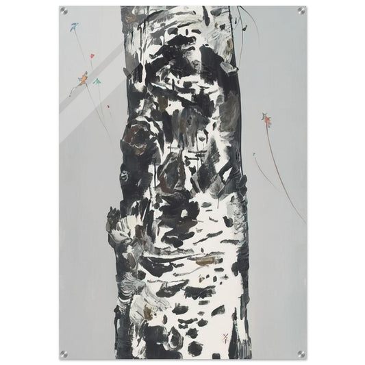 Kites Seen Again - 2003 - Wu Guanzhong Acrylic Print - 70x100 cm / 28x40″ inches | Wu Guanzhong Wall Art | Wu Guanzhong Prints