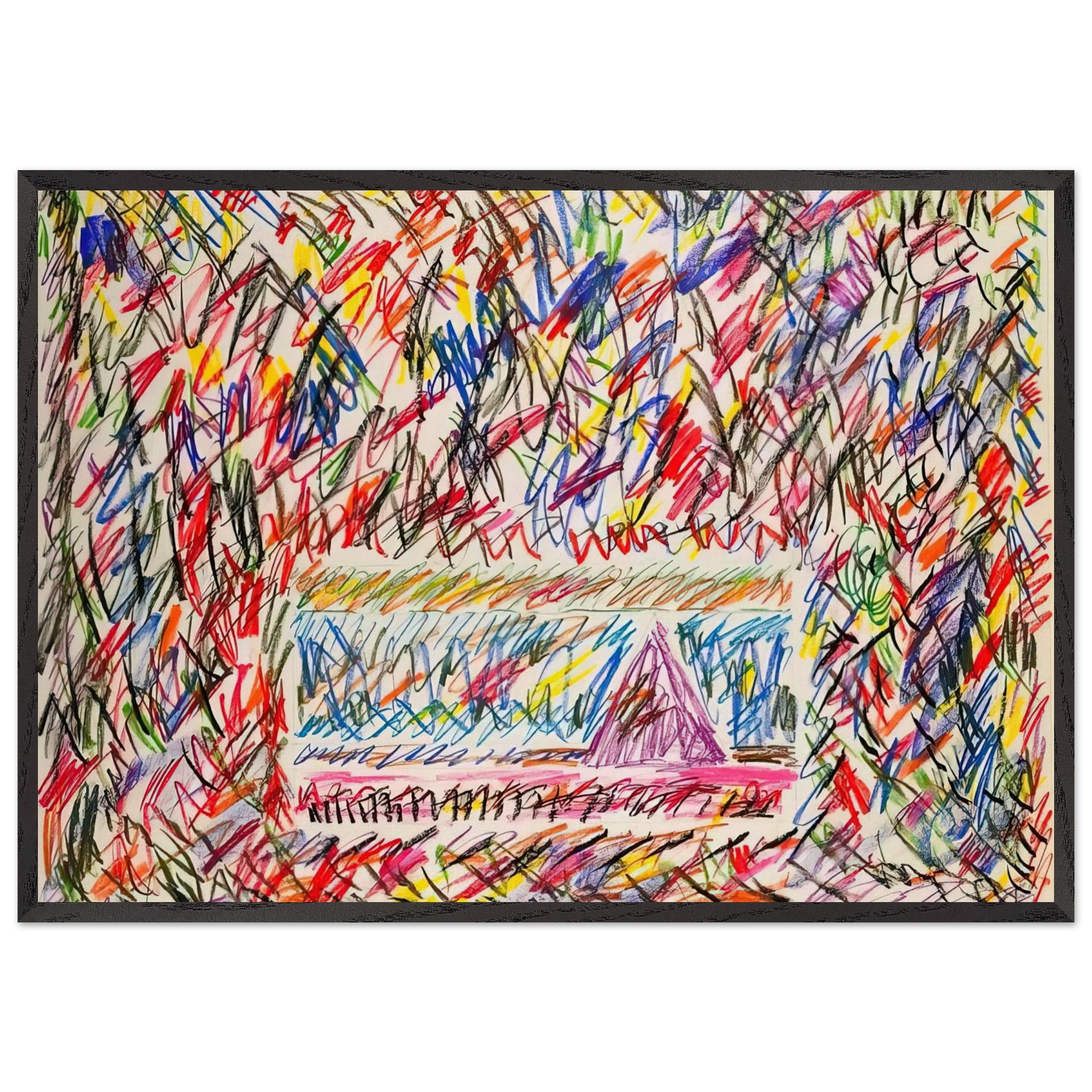 Coffee Thyme - Sam Gilliam Framed Art Print – Black Wooden Frame - Default Title - -Framed Art Print