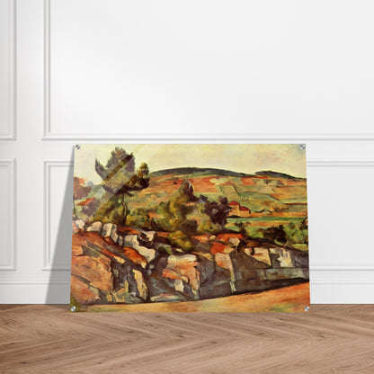 Mountains in Provence - Paul Cézanne Acrylic Print - 70x100 cm / 28x40″ inches