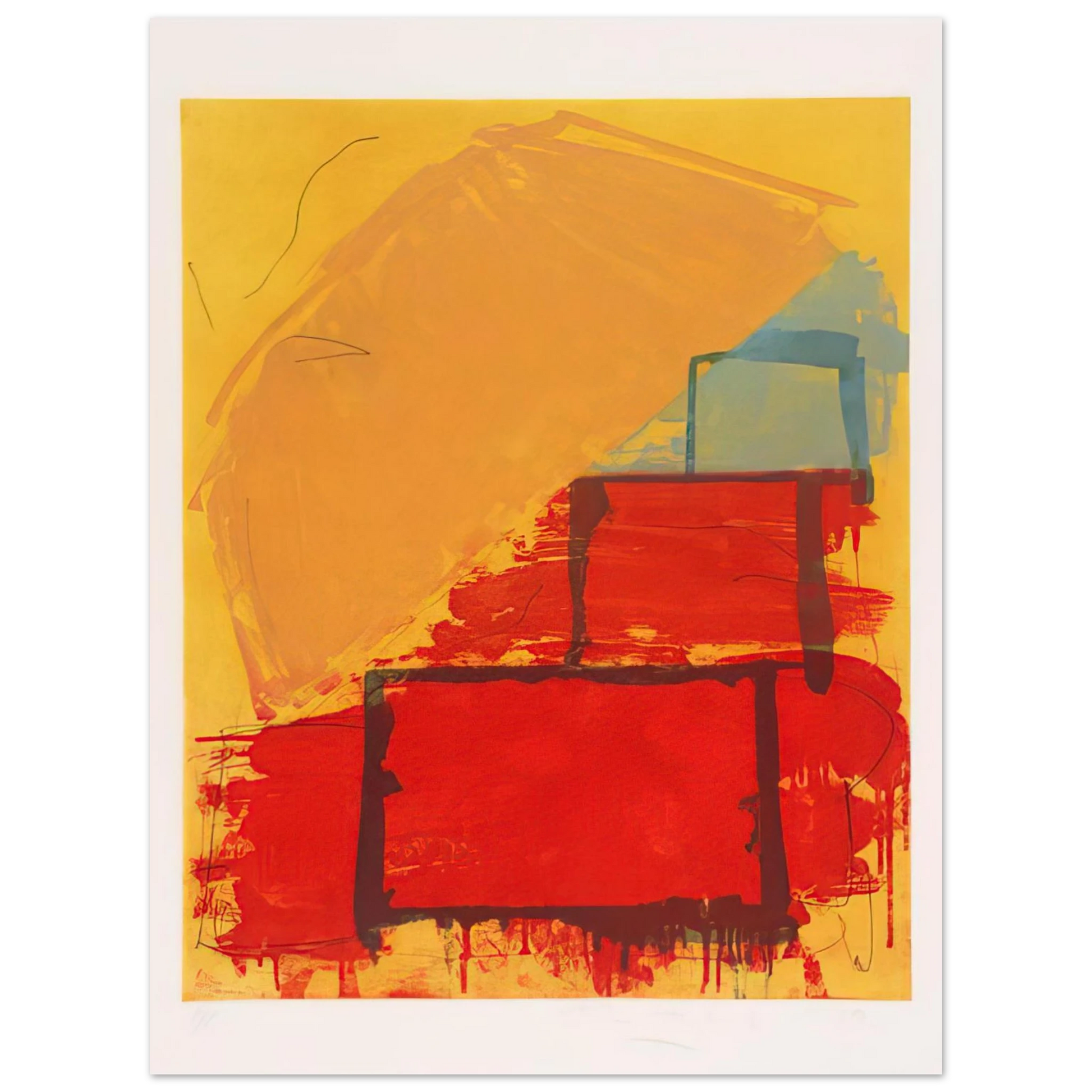 John Hoyland - Trickster - 1979 Fine Art Poster - Default Title