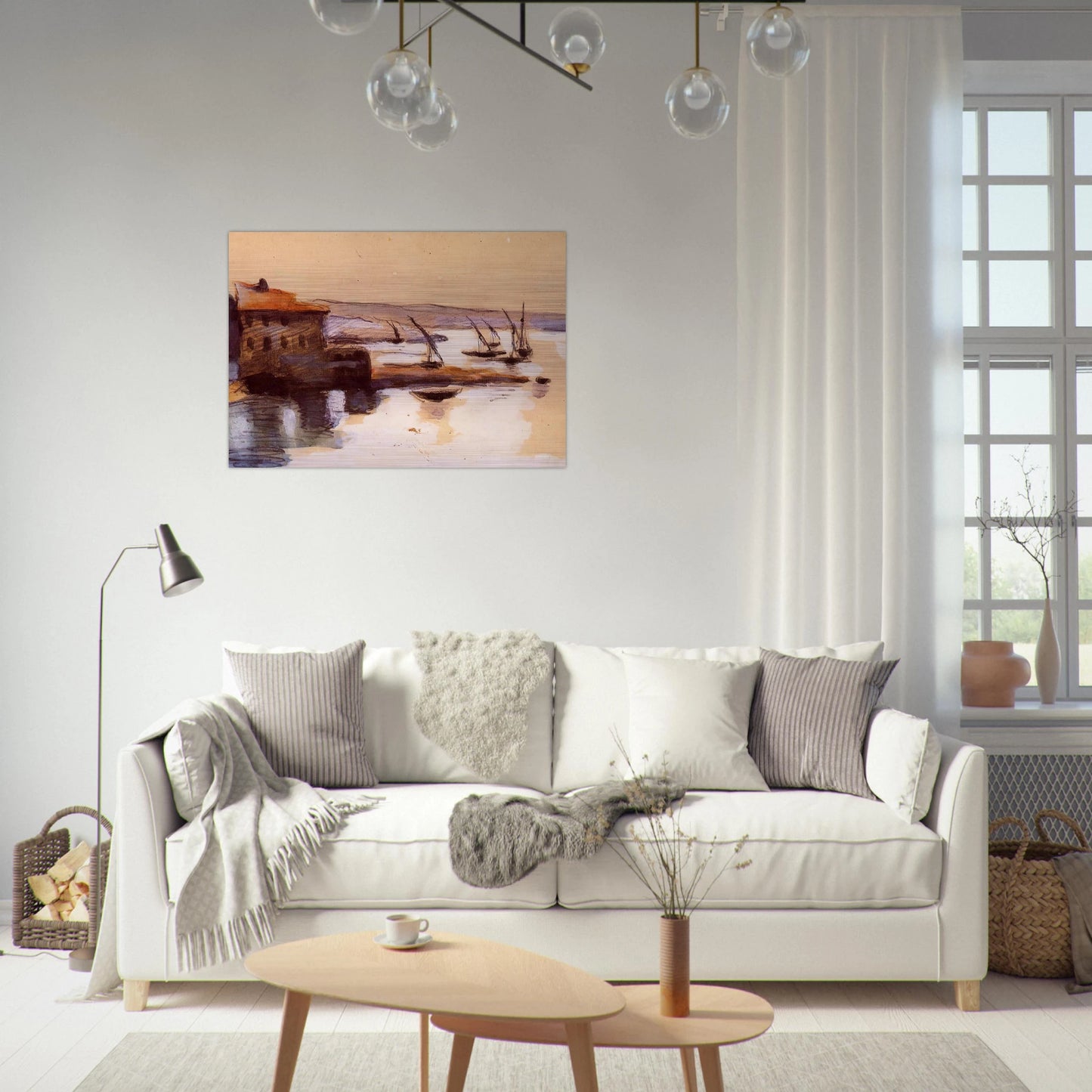 Seascape - Paul Cézanne Brushed Aluminum Print - 70x100 cm / 28x40 inches | Paul Cézanne Aluminum Print | Paul Cézanne Prints