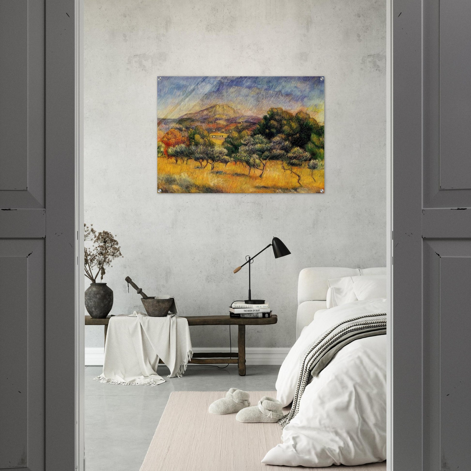 Mount Sainte Victoire - Pierre-Auguste Renoir Acrylic Print - 70x100 cm / 28x40″ inches | Pierre-Auguste Renoir Wall Art | Pierre-Auguste Renoir Prints