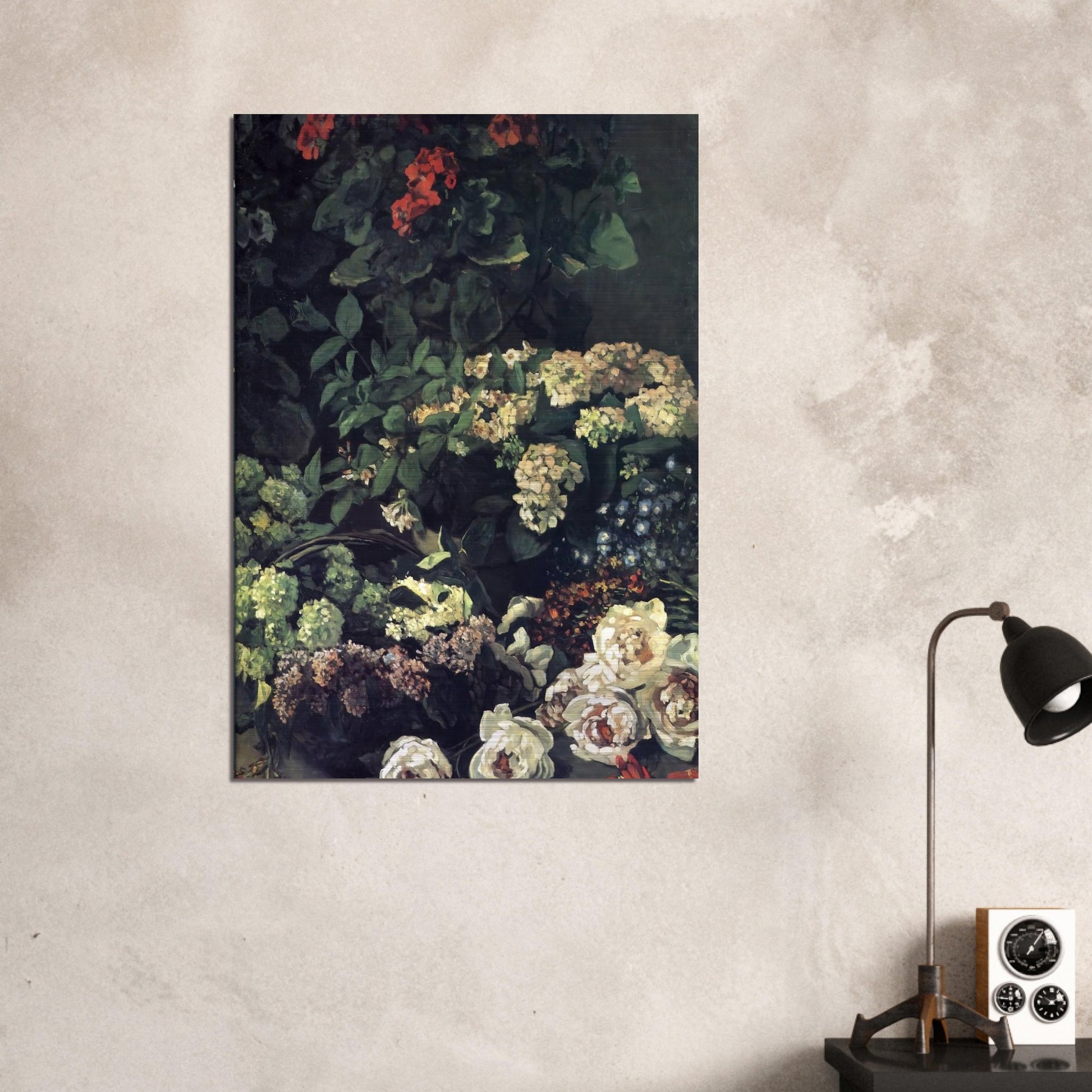 Spring Flowers - claude monet Brushed Aluminum Print - 70x100 cm / 28x40 inches | claude monet Aluminum Print | claude monet Prints