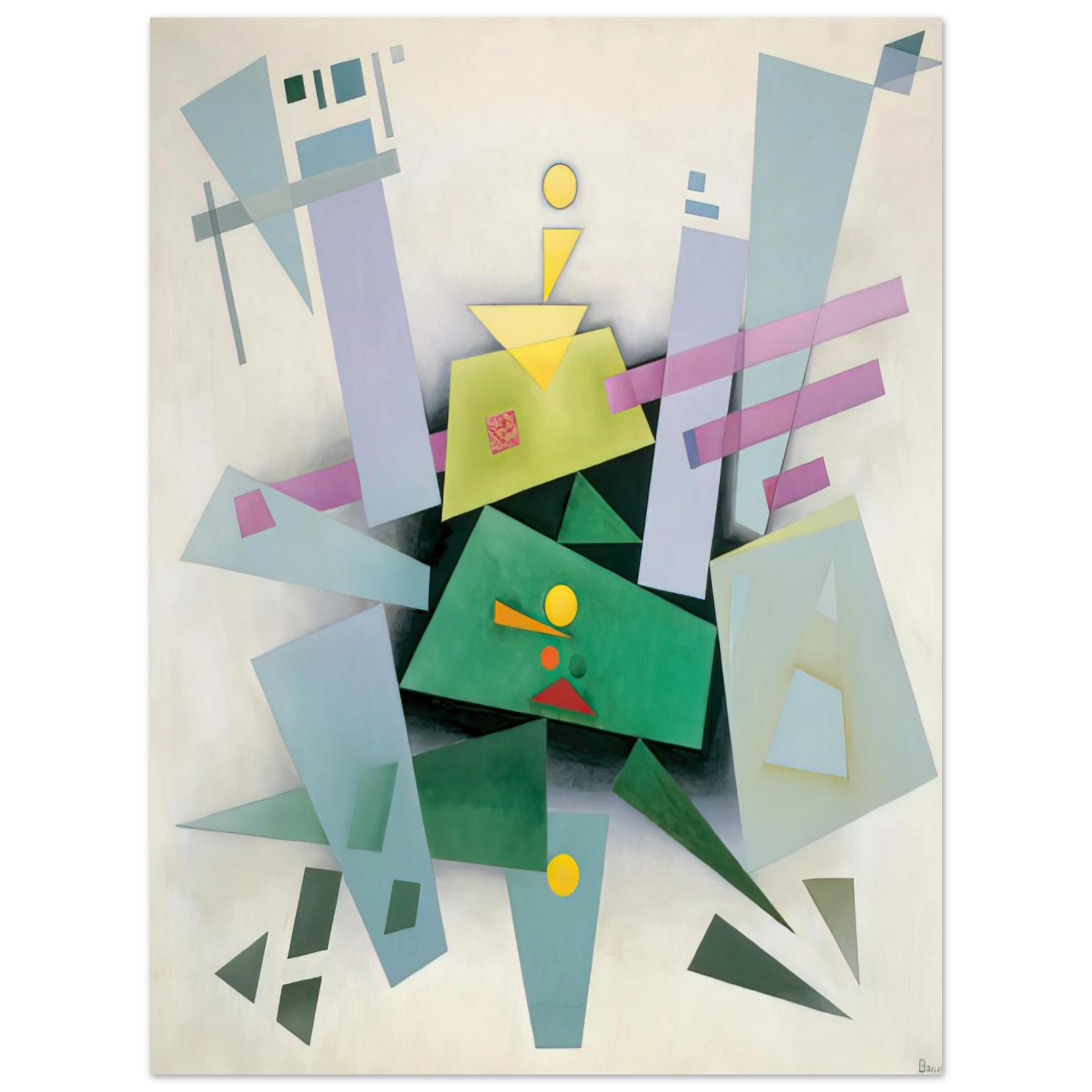 Rudolf Bauer - INVENTION COMPOSITION 31 1933 Fine Art Poster - Default Title