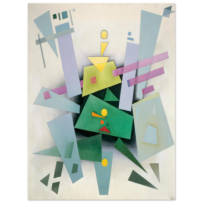 Rudolf Bauer - INVENTION COMPOSITION 31 1933  75x100 cm / 30x40inches Fine Art Poster