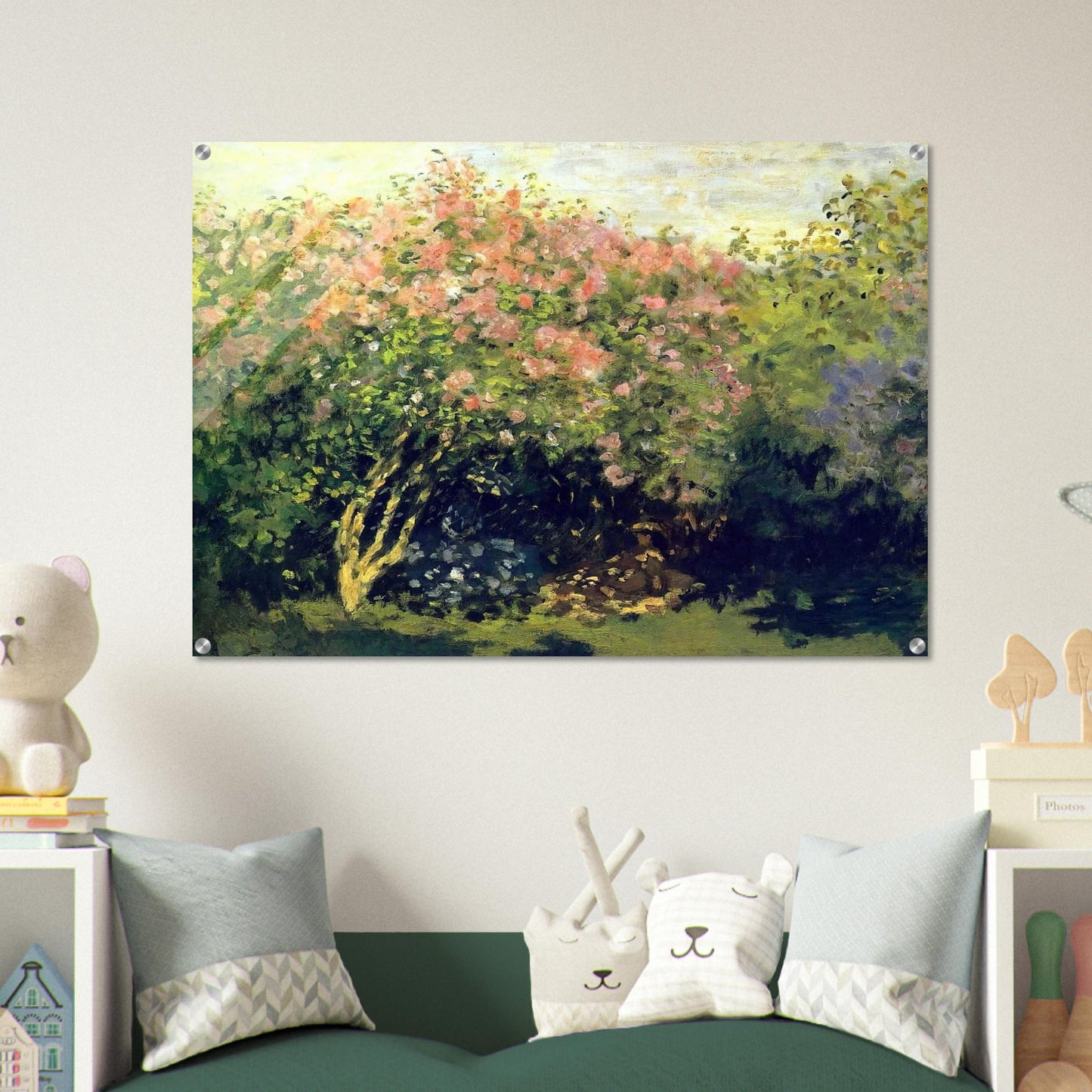 Lilacs in the Sun - claude monet Acrylic Print - 70x100 cm / 28x40″ inches