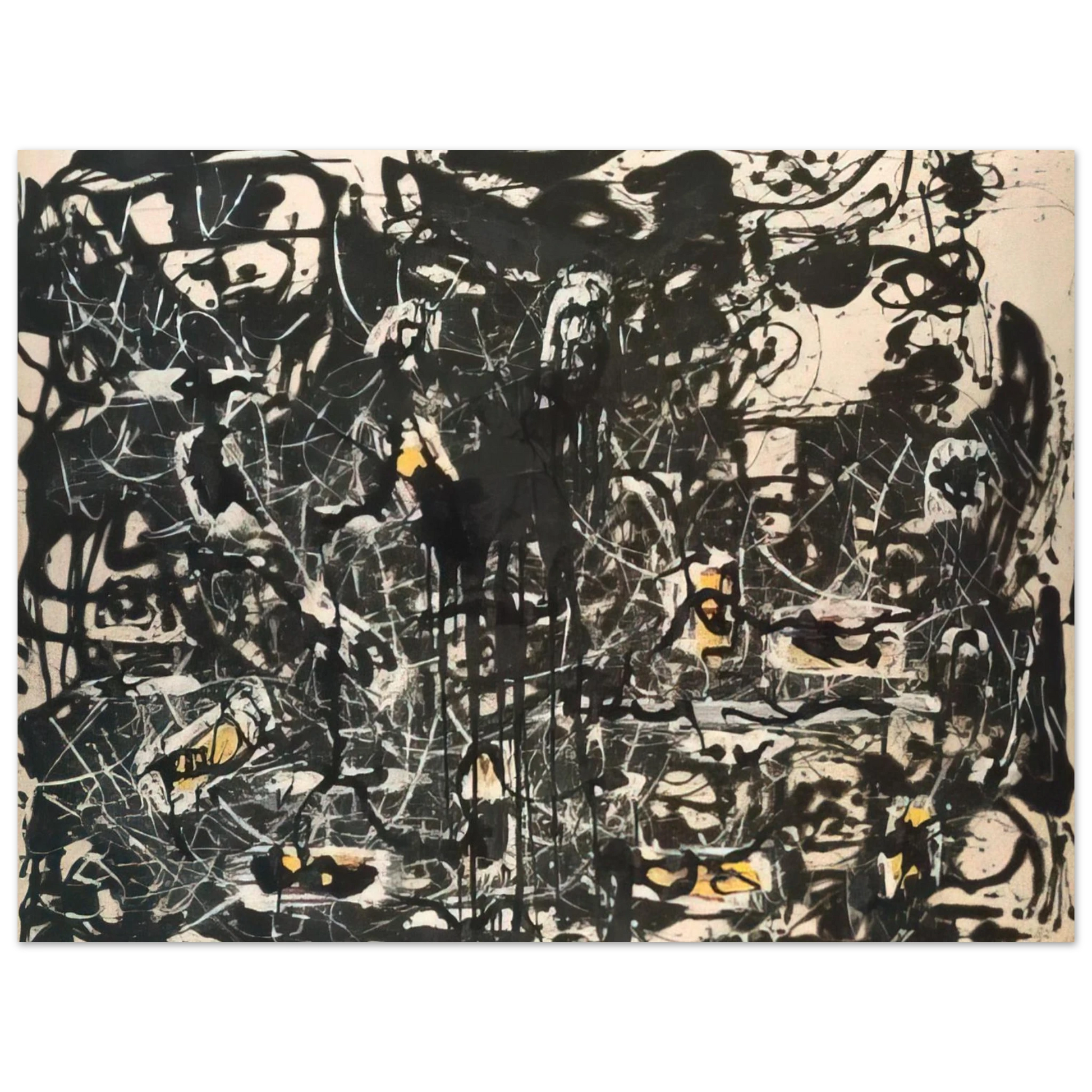 Jackson Pollock - YELLOW ISLANDS Fine Art Poster - Default Title