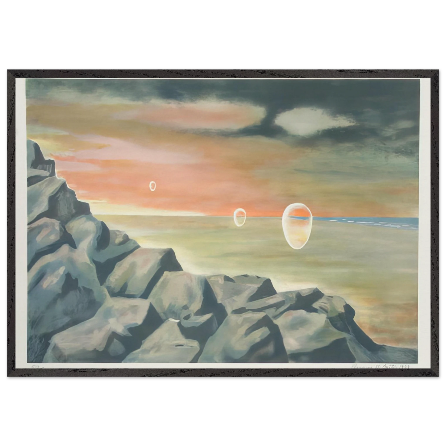 Eschantos 21 - Magic Realism - Clarence Holbrook Carter Framed Art Print – Black Wooden Frame - Default Title - -Framed Art Print