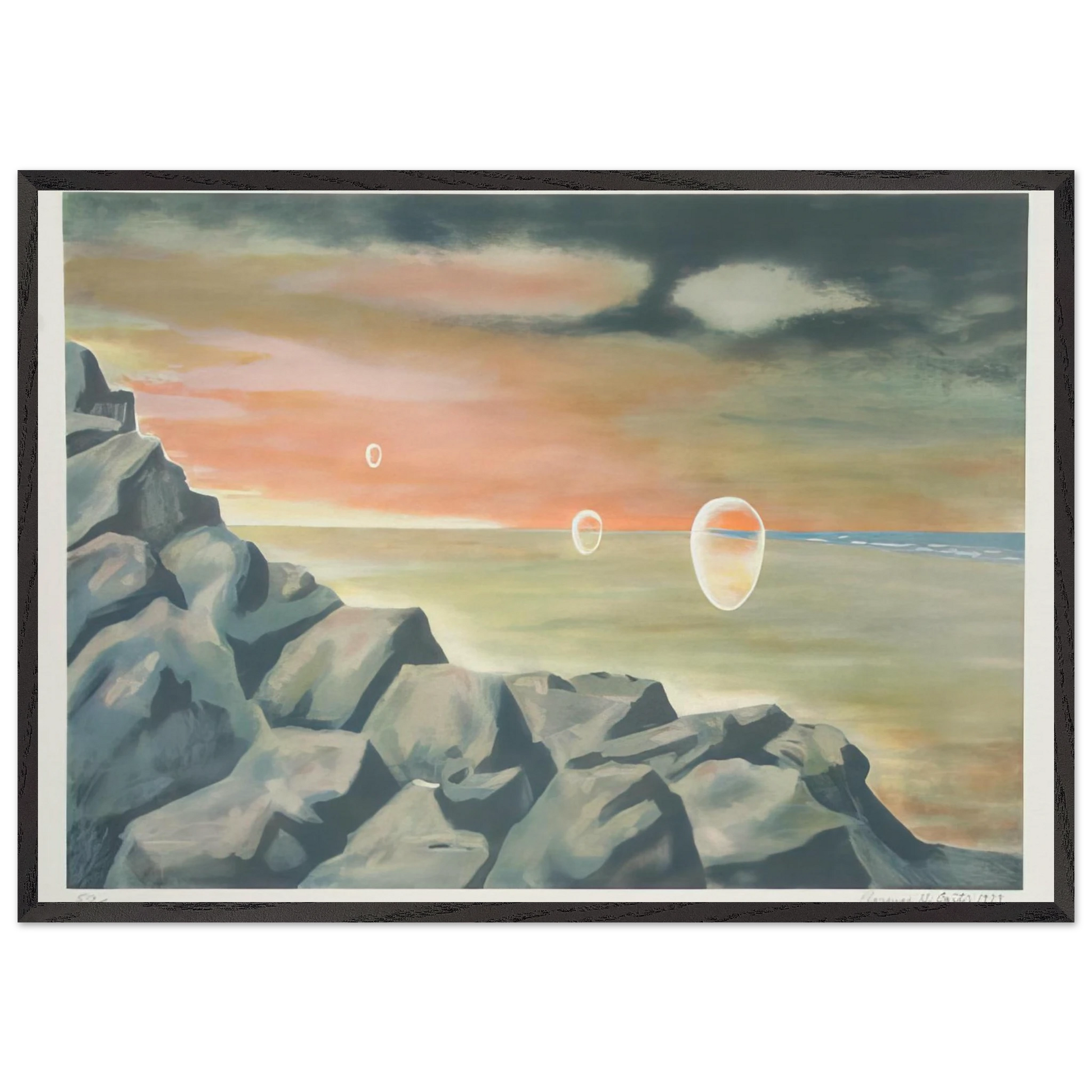 Eschantos 21 - Magic Realism - Clarence Holbrook Carter Framed Art Print – Black Wooden Frame - Default Title - -Framed Art Print