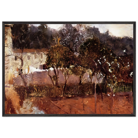 Nice - John Singer Sargent 70x100 cm / 28x40 inches Framed Art Print – Black Wooden Frame