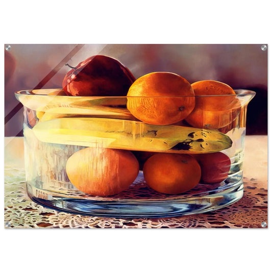 Bowl’d Banana - 1981 - Mary Pratt Acrylic Print - 70x100 cm / 28x40″ inches | Mary Pratt Wall Art | Mary Pratt Prints