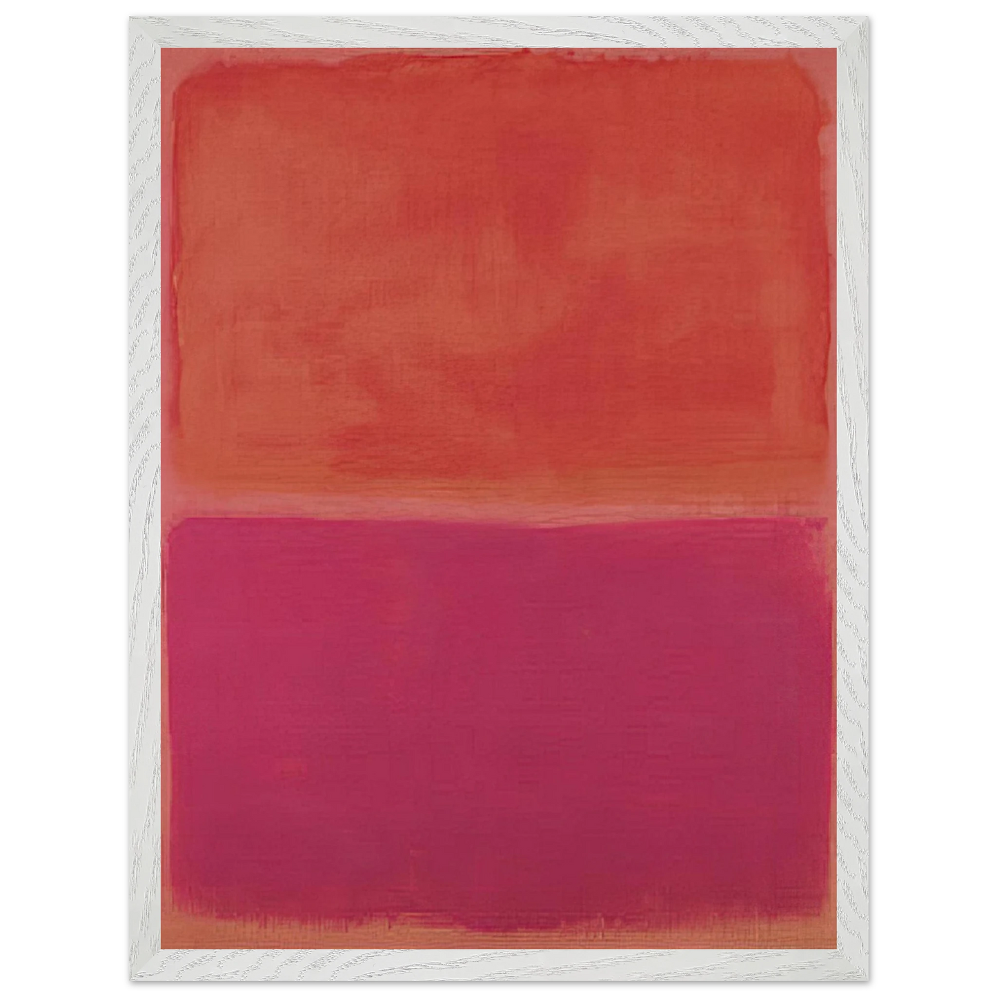 Mark Rothko - No. 3 - 1967 Wall Art - 30x40 cm / 12x16 inches - Premium Wooden Framed Poster With Fine Art Paper - White frame