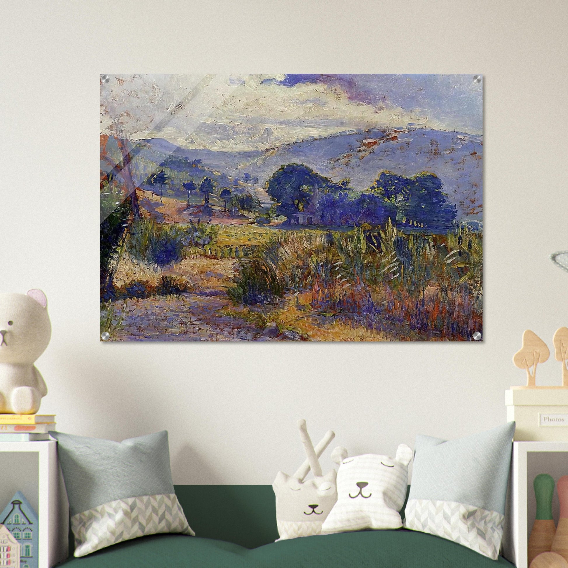 Cabasson Landscape study - Henri-Edmond Cross Acrylic Print - 70x100 cm / 28x40″ inches
