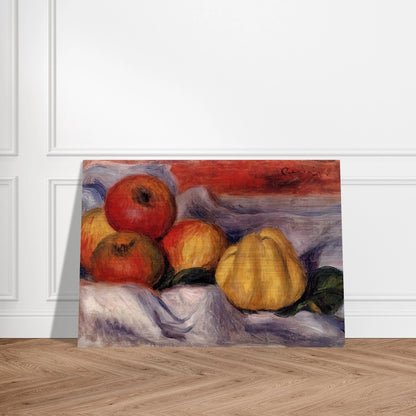 Still Life with Apples - Pierre-Auguste Renoir Brushed Aluminum Print - 70x100 cm / 28x40 inches | Pierre-Auguste Renoir Aluminum Print | Pierre-Auguste Renoir Prints
