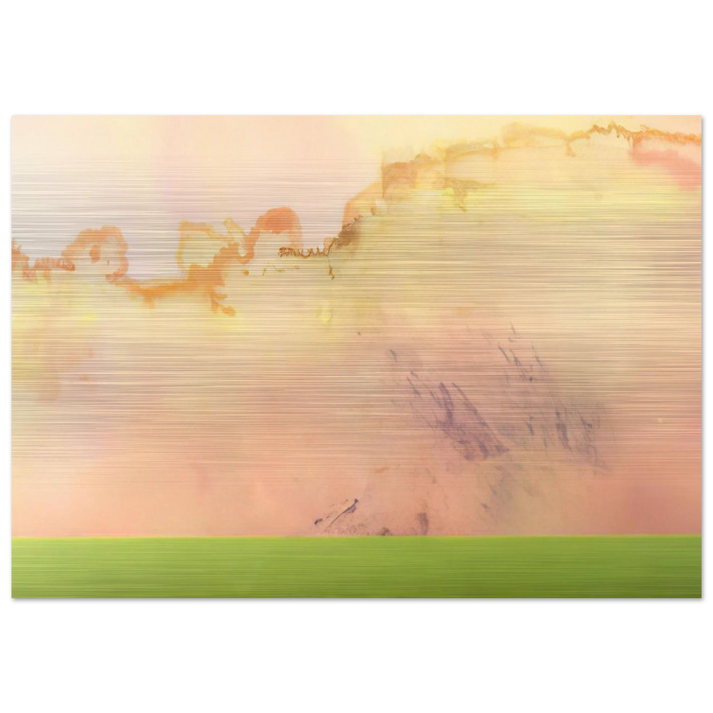 Silver King - 1969 - Ronnie Landfield Brushed Aluminum Print - 70x100 cm / 28x40 inches | Ronnie Landfield Aluminum Print | Ronnie Landfield Prints